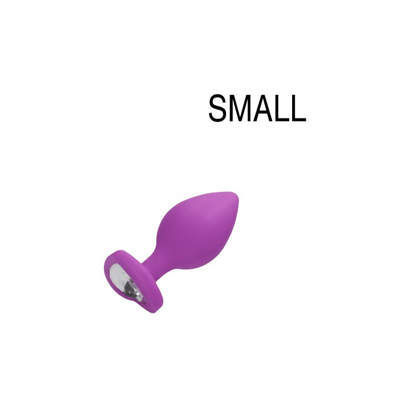 Ouch! Plug Bijou Anal silicone Heart Violet 6 x 2.8 cm